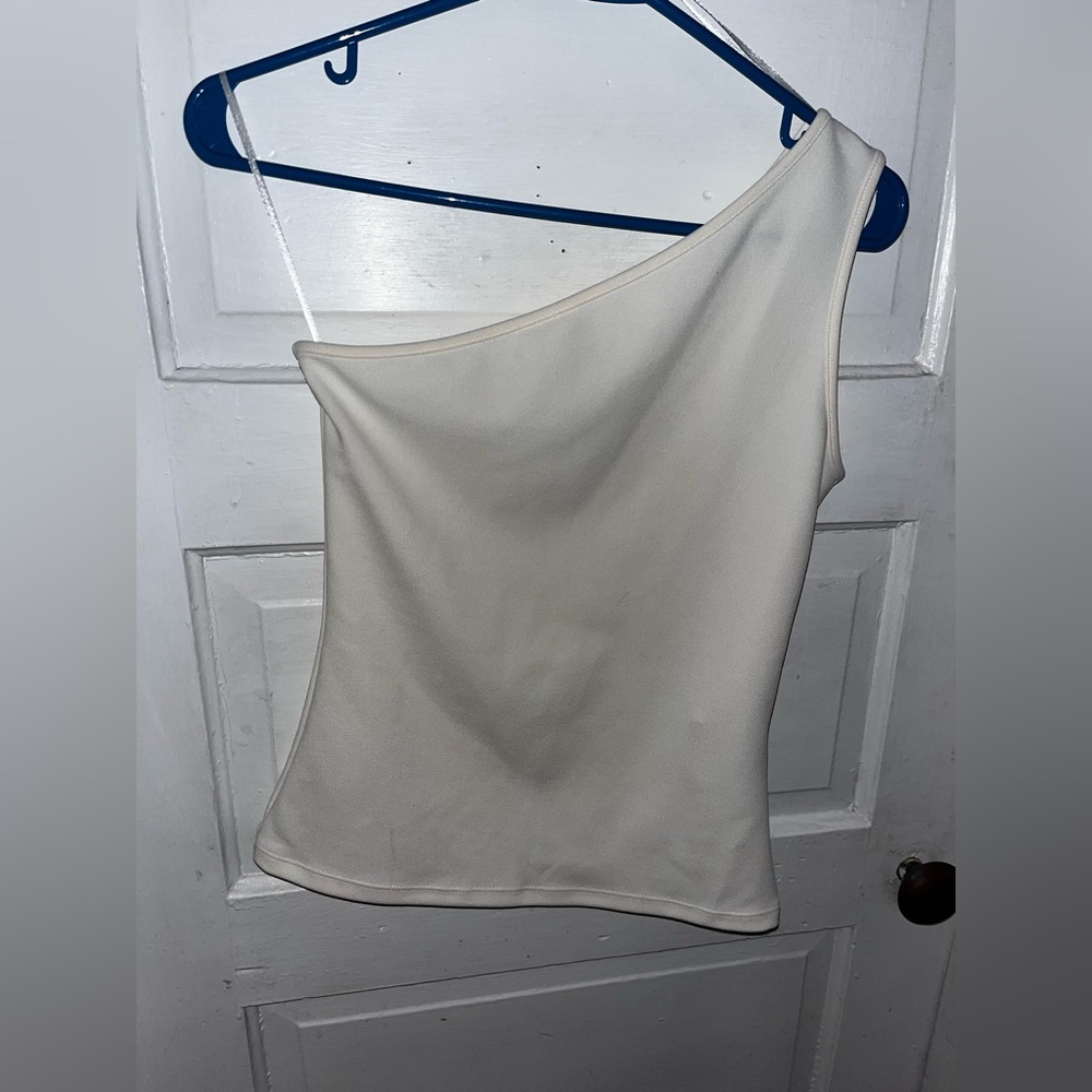 H&M Lightweight One Shoulder Ruched Top